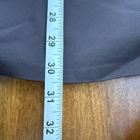 Rene Lezard Made in Germany Sz 38 Chocolate A Line Swing Skirt Ribbon Trim - Picture 8 of 8